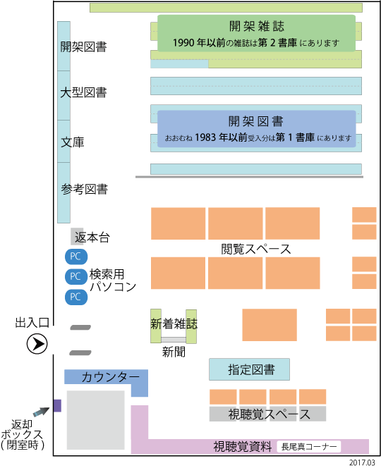 図書室配置図